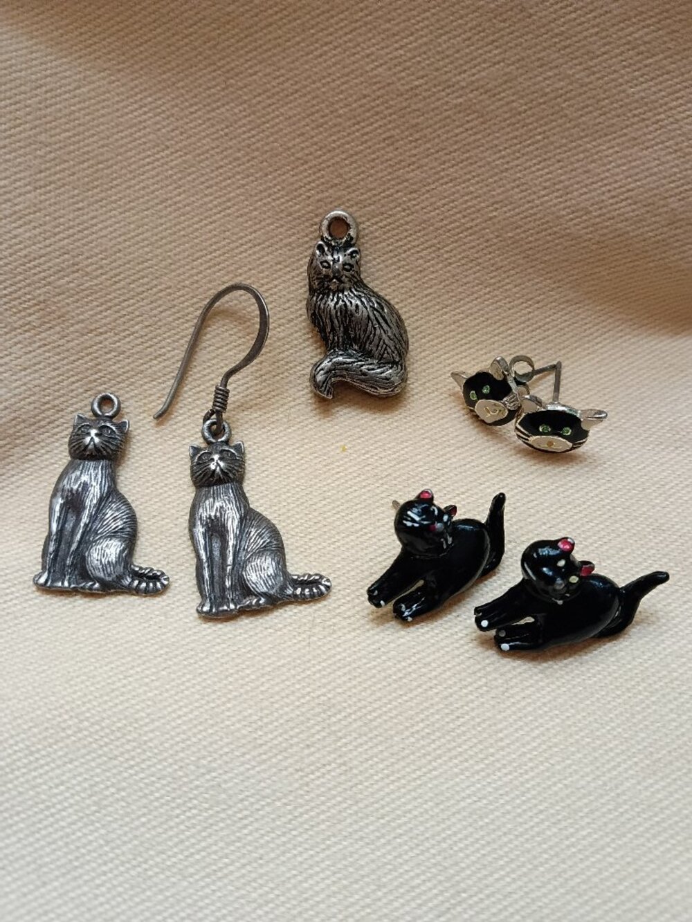 Cat Earrings Lot